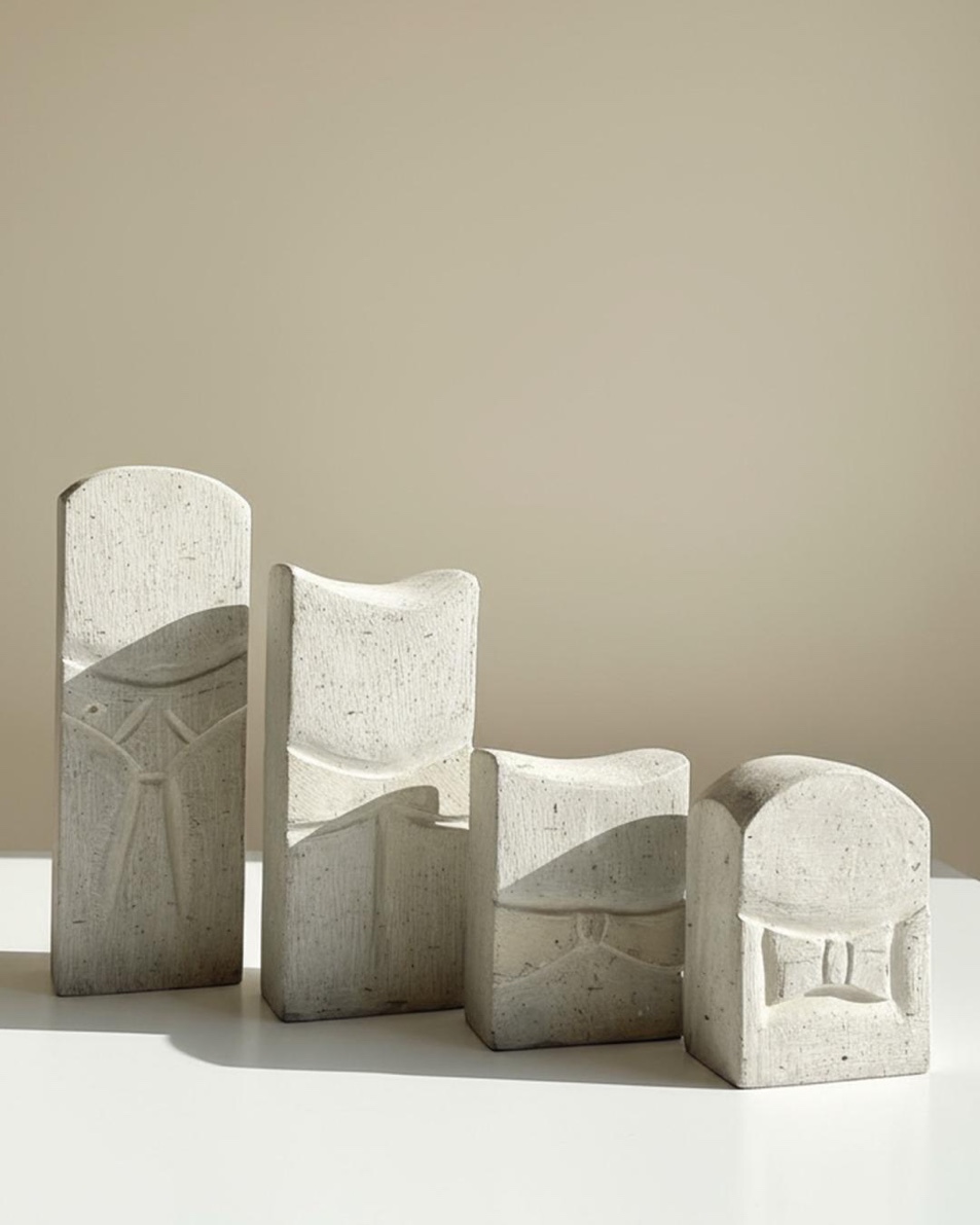 Soyut seramik heykeller