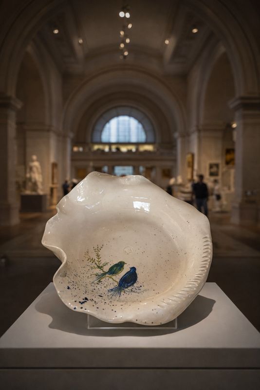 Saka Kuşlarının Şarkısı - El Yapımı Seramik