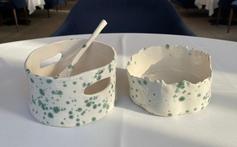 Green Speckle Serisi - El Yapımı Seramik