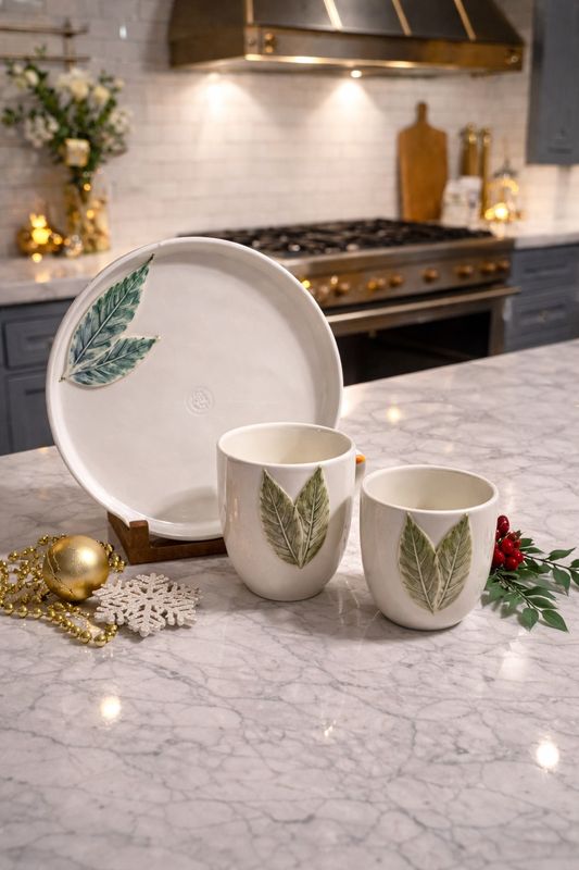 Botanica Sunum Seti - El Yapımı Seramik