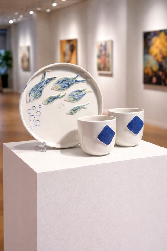 Okyanus Dinginliği - El Yapımı Seramik