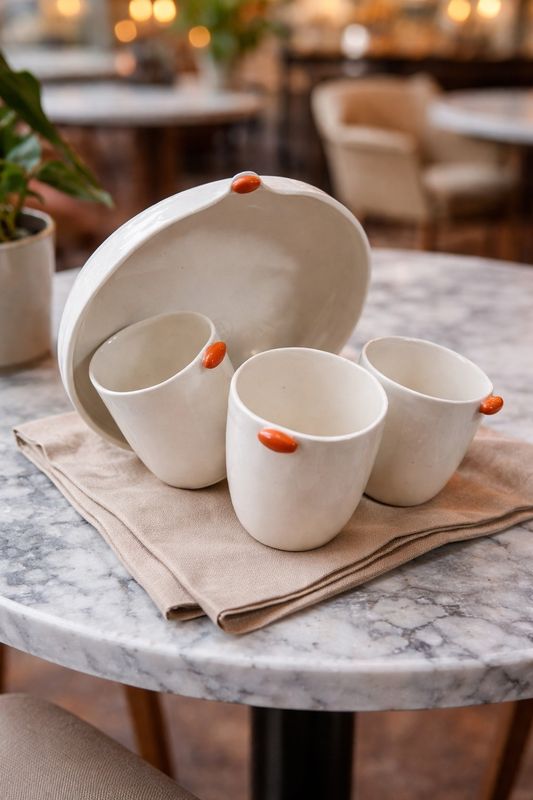 Pop-Orange Serisi - El Yapımı Seramik