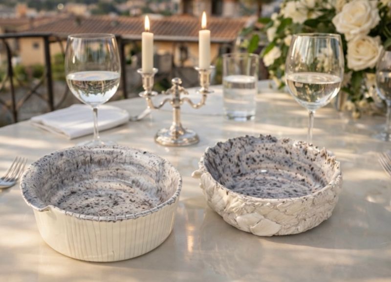 Terra & Marmo Dekoratif Kase - El Yapımı Seramik